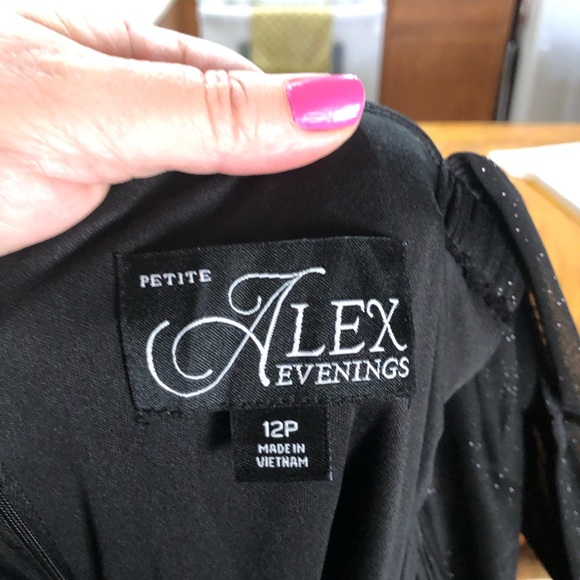 Alex Evenings Elegant Black Sleeveless Maxi Dress - Picture 14 of 16